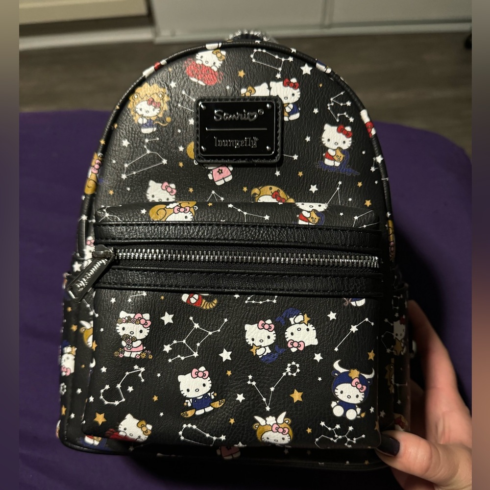 Hello kitty Loungefly backpack zodiac pattern